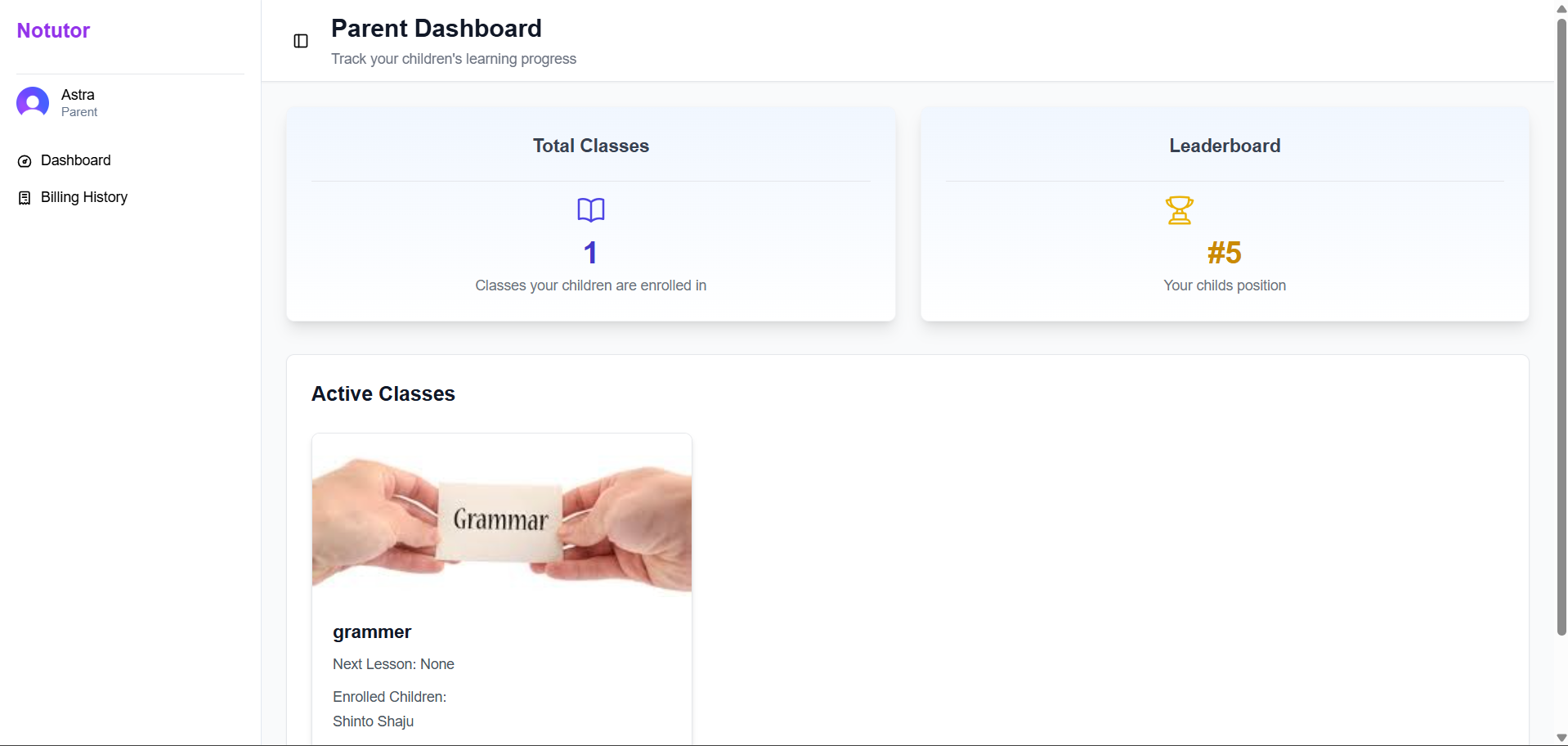 NoTutor Screen 4